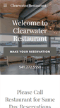 Mobile Screenshot of clearwaterrestaurant.com